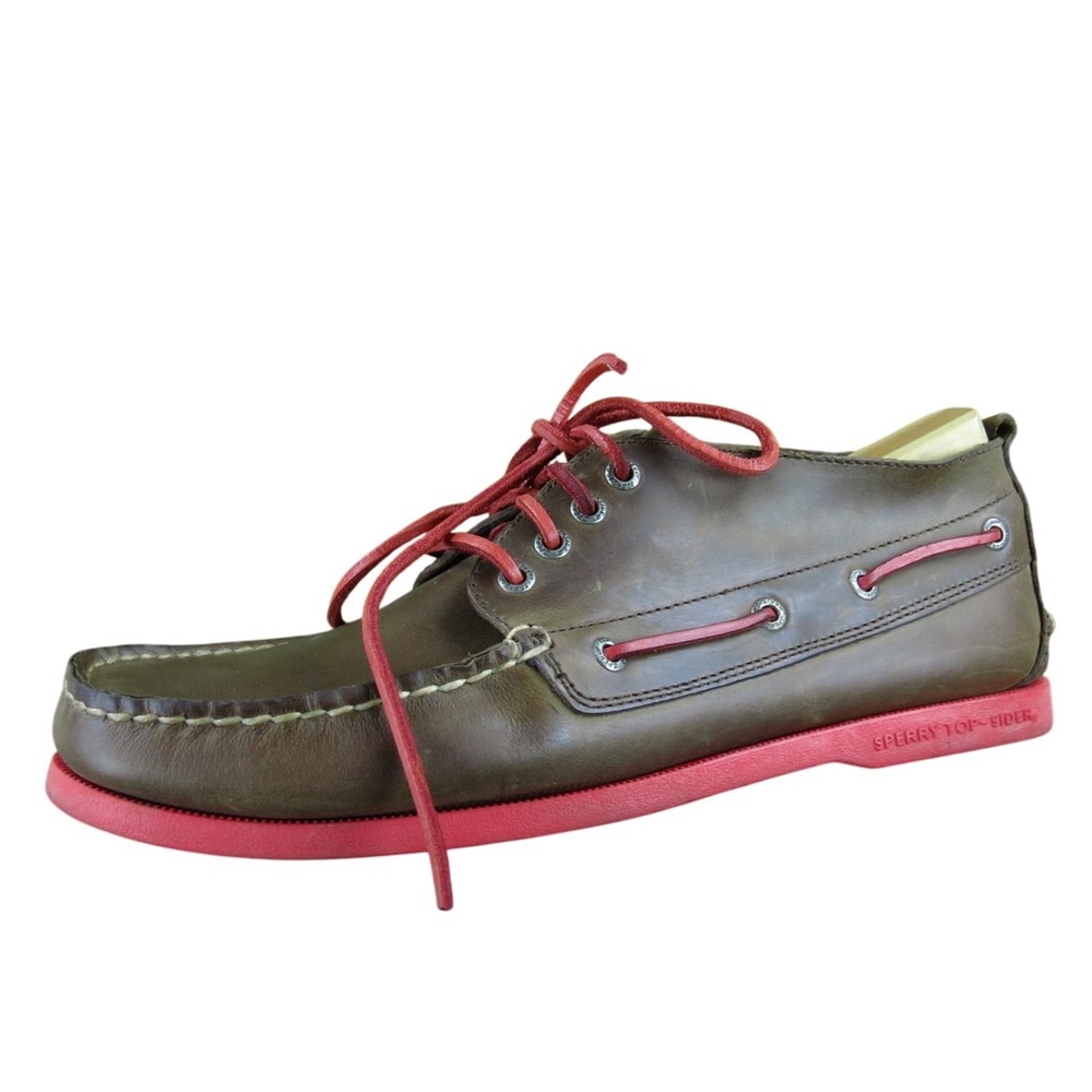 Sperry Men Mid Boat Shoe Brown Leather Size‎ 11 Medium Gently Used 2025